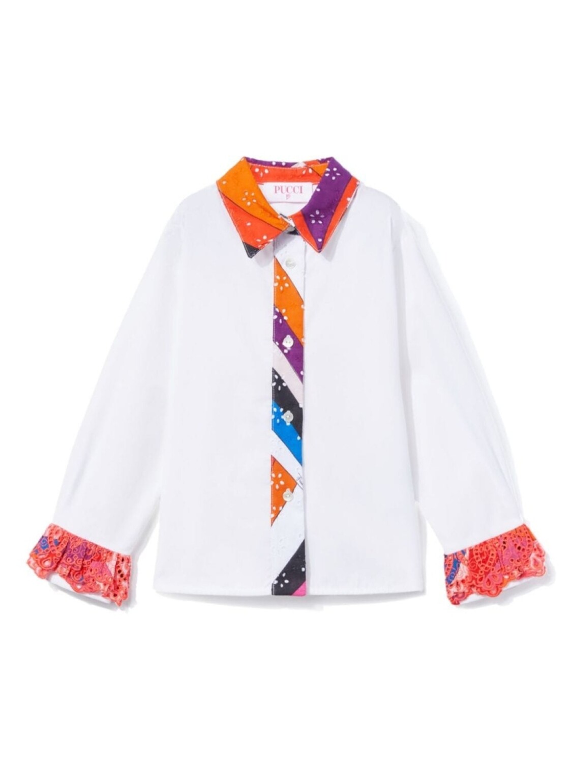 PUCCI Junior поплиновая рубашка с принтом «Ирид», белый
PUCCI Junior поплиновая рубашка с принтом «Ирид», белый