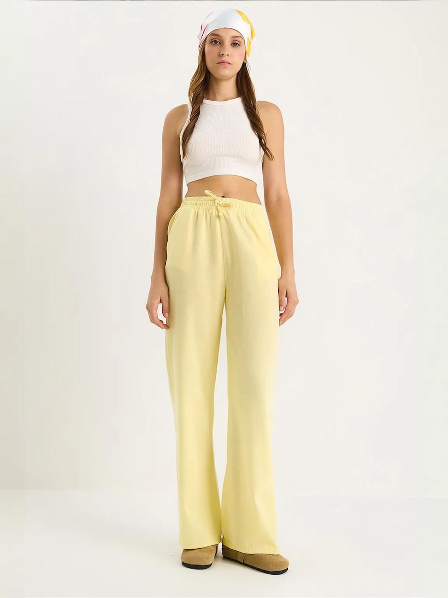 Широкие брюки Bianco Lucci, лимонно-желтый
Широкие брюки Bianco Lucci, лимонно-желтый