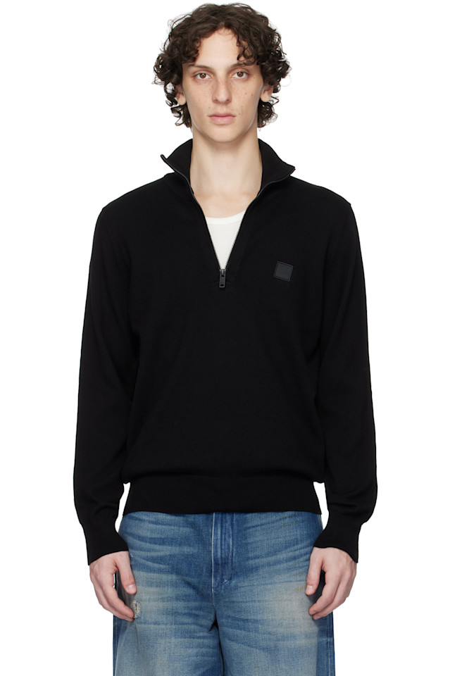 Свитшот с молнией и лого-аппликацией Boss, черный
Свитшот с молнией и лого-аппликацией Boss, черный