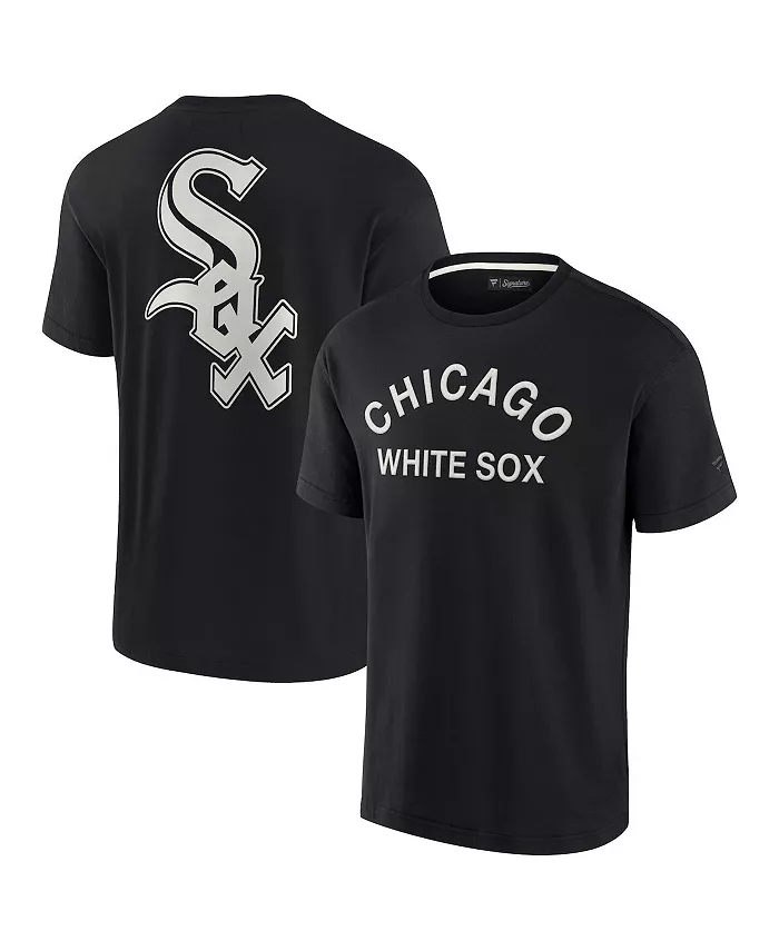 Мужская и женская черная футболка Chicago White Sox с коротким рукавом, супермягкая Fanatics Signature
Мужская и женская черная футболка Chicago White Sox с коротким рукавом, супермягкая Fanatics Signature