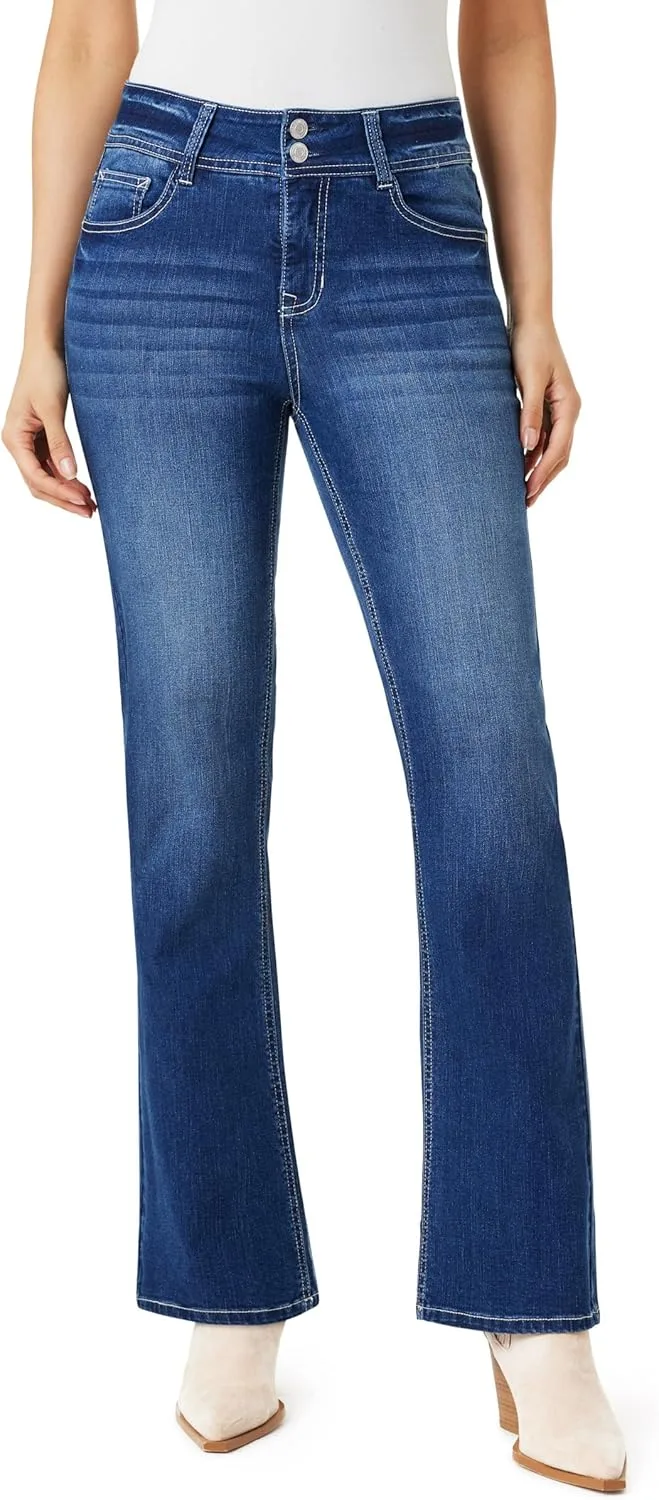 Angels Forever Young Women's Everflex Curvy Bootcut Mid-Rise Bling Jeans
Angels Forever Young Women's Everflex Curvy Bootcut Mid-Rise Bling Jeans