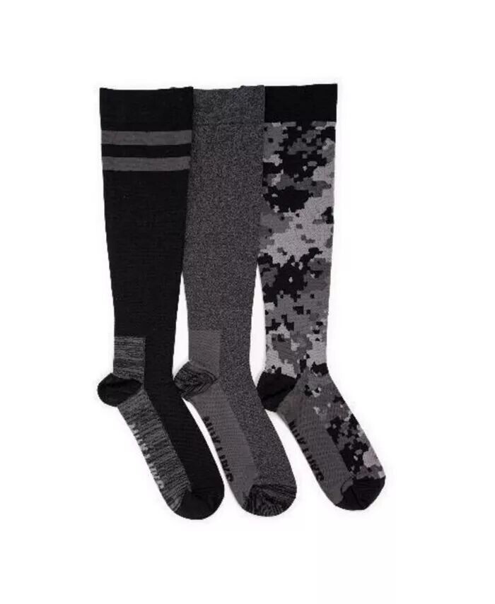 Набор из 3 мужских нейлоновых компрессионных носков до колена MUK LUKS, черный
Набор из 3 мужских нейлоновых компрессионных носков до колена MUK LUKS, черный