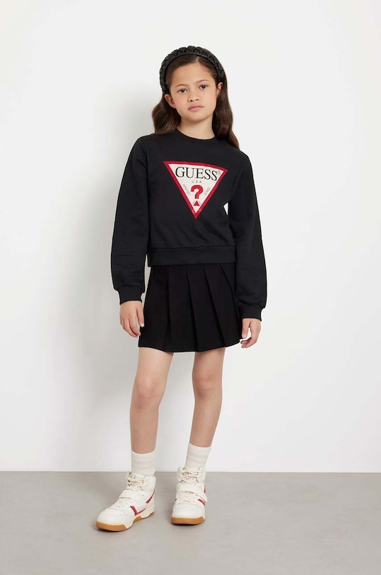 Детская хлопковая толстовка Guess, черный
Детская хлопковая толстовка Guess, черный