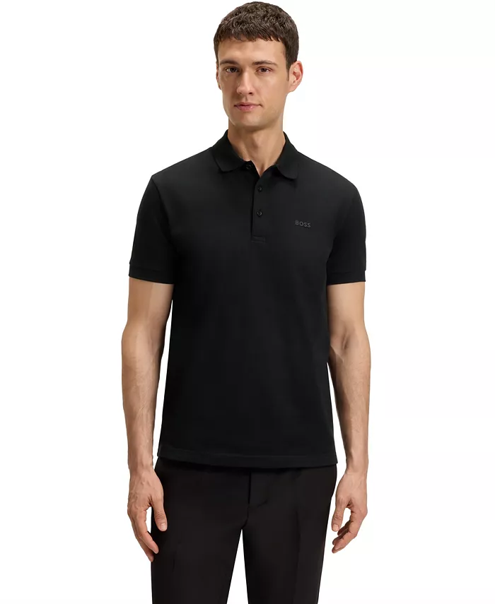Мужская хлопковая поло с жаккардовым термоконтролем Body-Mapping Hugo Boss, черный
Мужская хлопковая поло с жаккардовым термоконтролем Body-Mapping Hugo Boss, черный