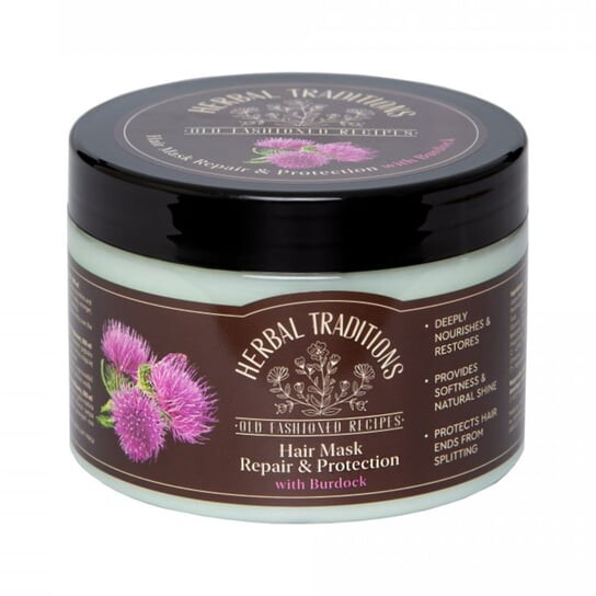 Маска для волос с репейником, восстанавливает и питает, 300мл Herbal Traditions 
Маска для волос с репейником, восстанавливает и питает, 300мл Herbal Traditions