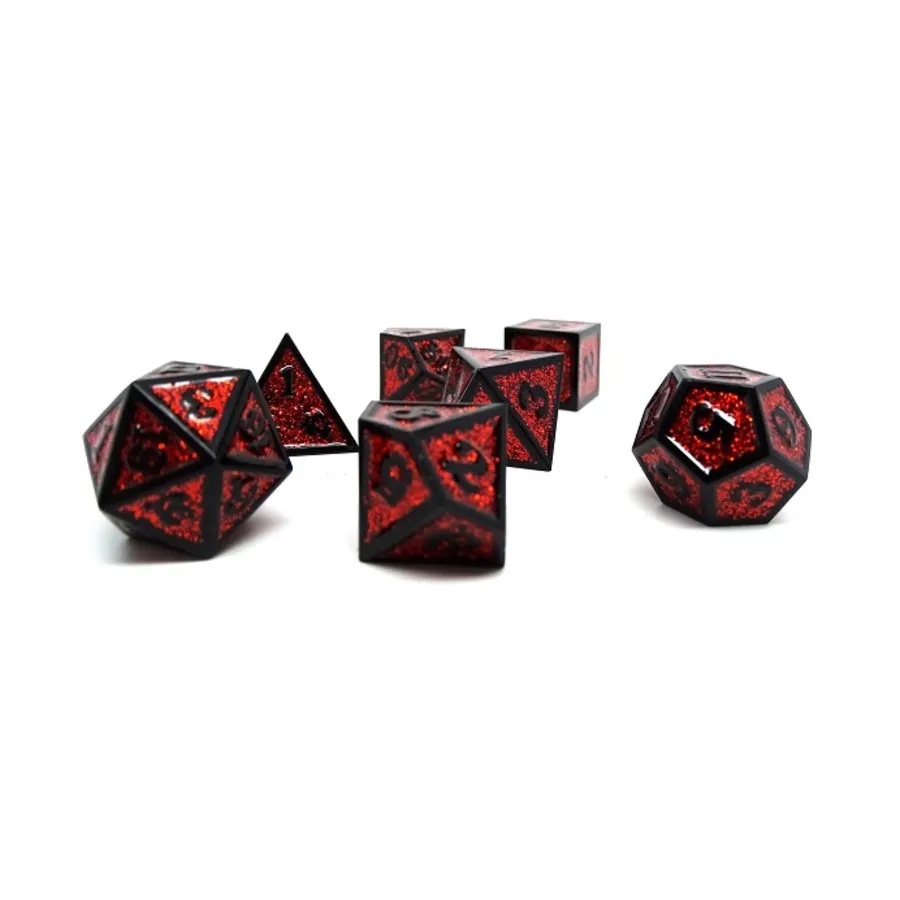 Героический кубик металлического блеска — красный с черным (7), Dice - Metal 7 Piece Poly Sets (Easy Roller Dice)
Героический кубик металлического блеска — красный с черным (7), Dice - Metal 7 Piece Poly Sets (Easy Roller Dice)