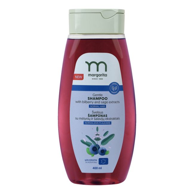 Шампунь для волос с экстрактами черники и шалфея Margarita, 400 мл
Шампунь для волос с экстрактами черники и шалфея Margarita, 400 мл