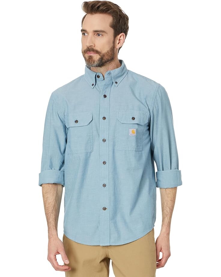 Рубашка Carhartt Loose Fit Midweight Chambray Long Sleeve, цвет Blue Chambray
Рубашка Carhartt Loose Fit Midweight Chambray Long Sleeve, цвет Blue Chambray