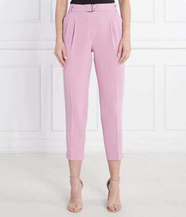 Брюки женские Boss укороченные с поясом, розовый
Брюки женские Boss укороченные с поясом, розовый