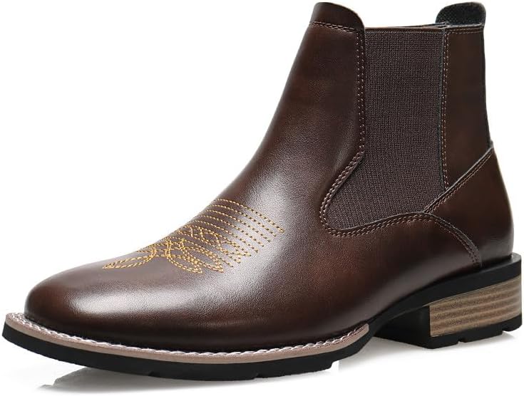 Мужские ботинки Santimon с квадратным носком, типа Челси, до щиколотки, без шнуровки, противоскользящие, для повседневной и уличной носки, коричневый
Мужские ботинки Santimon с квадратным носком, типа Челси, до щиколотки, без шнуровки, противоскользящие, для повседневной и уличной носки, коричневый