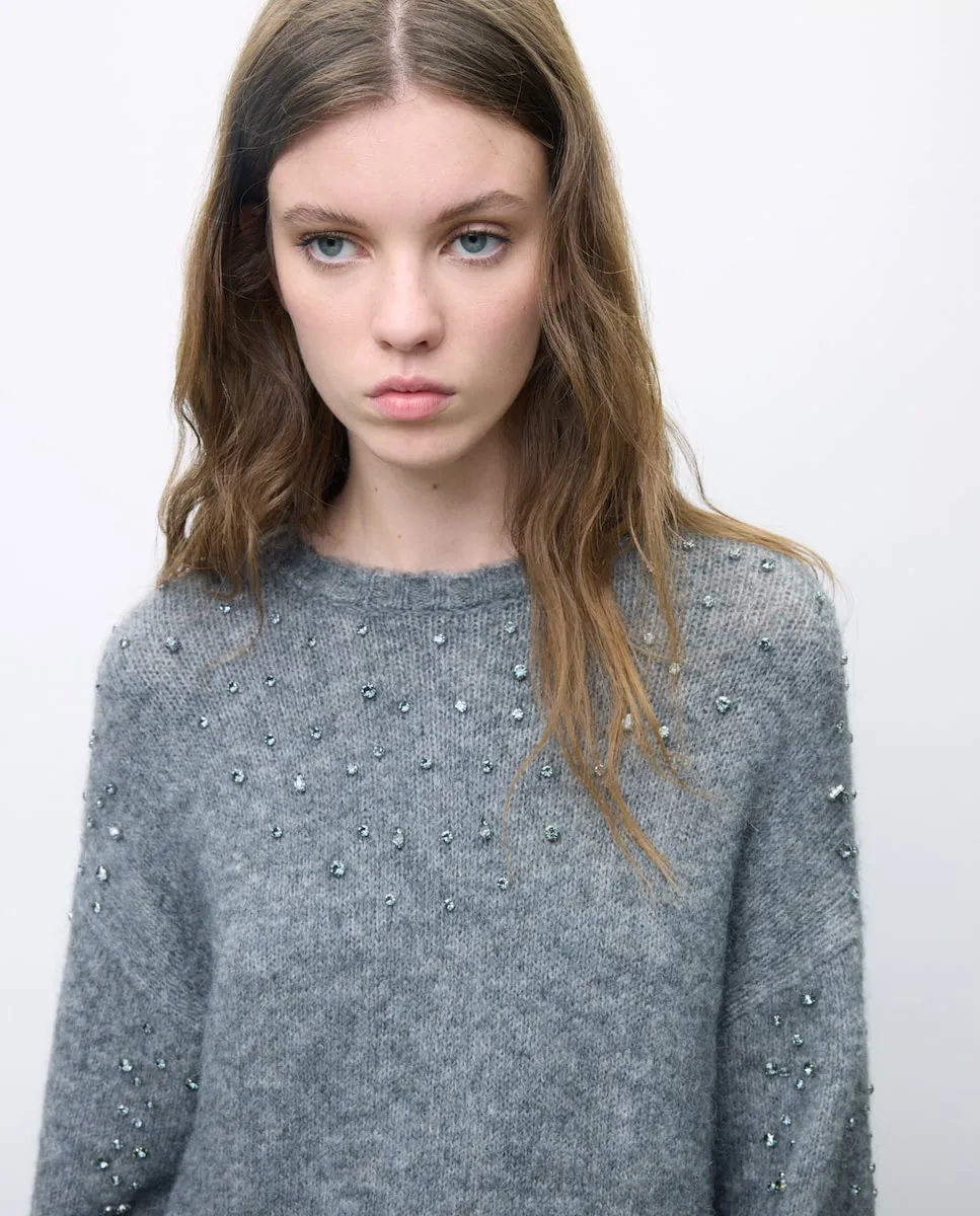 Женский гладкий джемпер из полиамида Tintoretto, светло-серый
Женский гладкий джемпер из полиамида Tintoretto, светло-серый