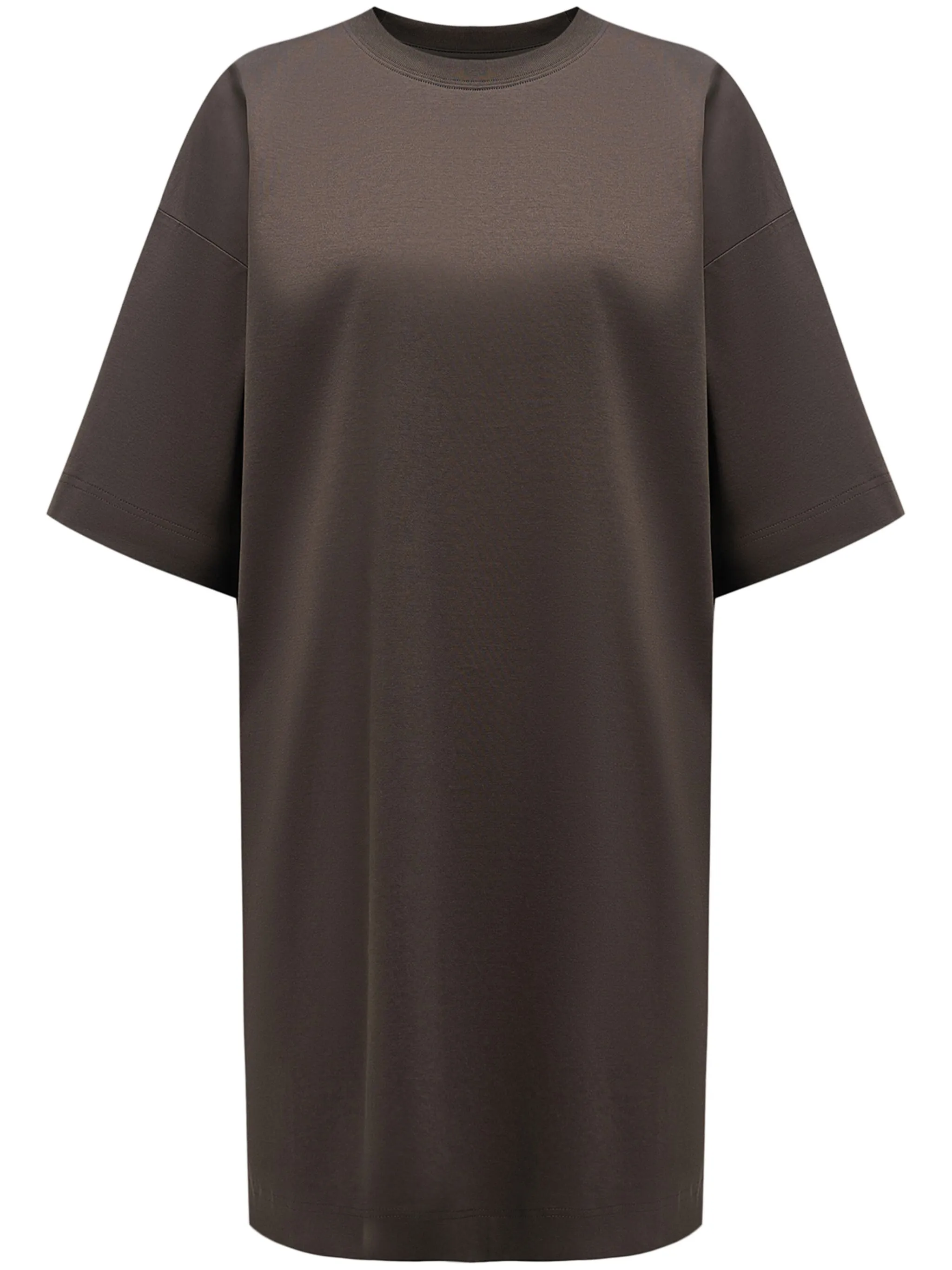 Платье-футболка с круглым вырезом 12 Storeez, коричневый
Платье-футболка с круглым вырезом 12 Storeez, коричневый