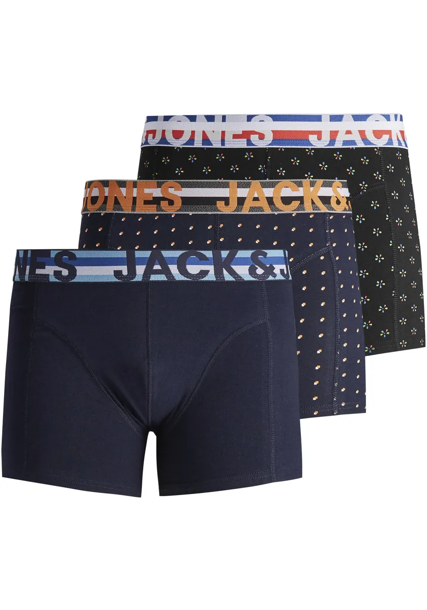 Сундук Jack & Jones "JACHENRIK TRUNKS 3 PACK NOOS" (упаковка, 3 шт.), черный 
Сундук Jack & Jones "JACHENRIK TRUNKS 3 PACK NOOS" (упаковка, 3 шт.), черный