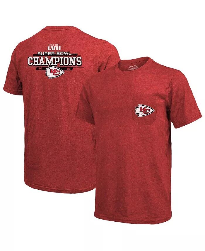 Мужская футболка Threads Red Kansas City Chiefs Super Bowl LVII Champions Running Back с карманом Tri-Blend Majestic
Мужская футболка Threads Red Kansas City Chiefs Super Bowl LVII Champions Running Back с карманом Tri-Blend Majestic