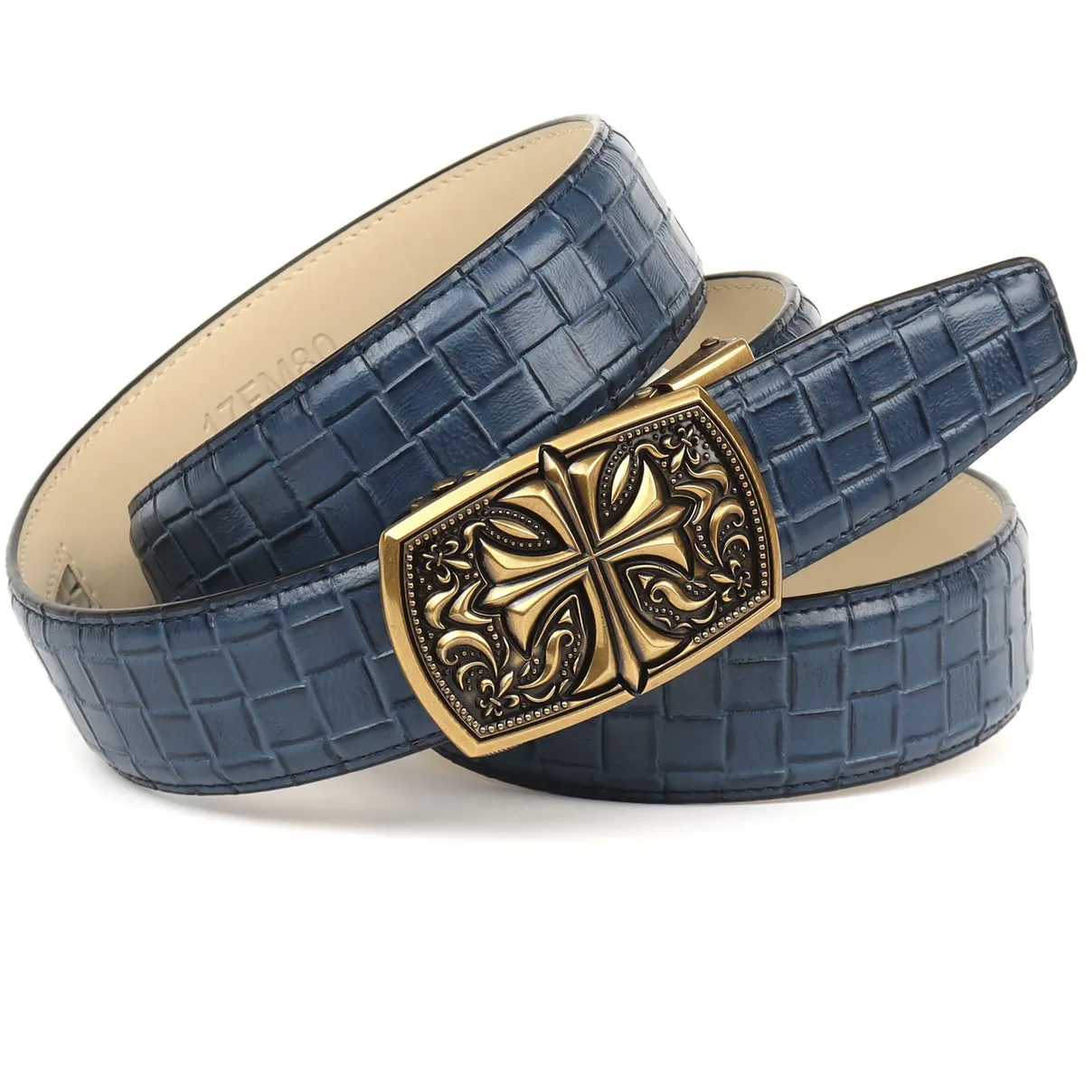 Кожаный ремень Anthoni Crown, кожаный ремень с плетеной отделкой, синий
Кожаный ремень Anthoni Crown, кожаный ремень с плетеной отделкой, синий