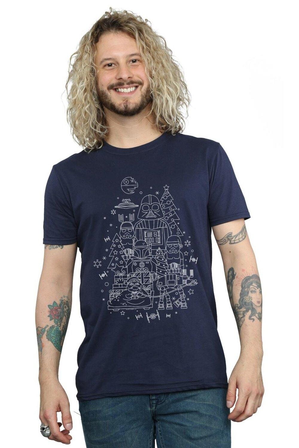 Рождественская футболка «Империя» Star Wars, темно-синий
Рождественская футболка «Империя» Star Wars, темно-синий