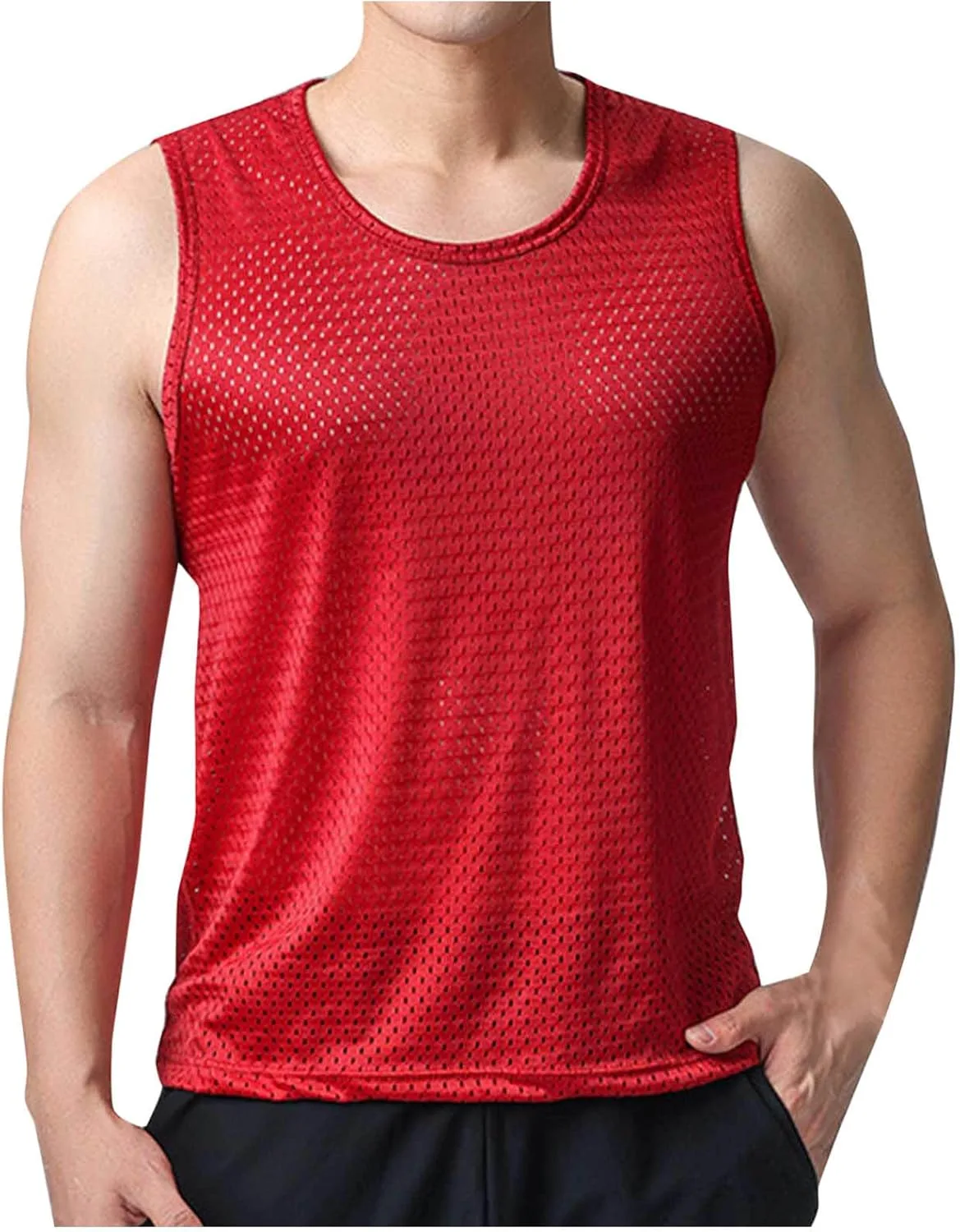 Мужская пляжная майка Hollow Out Mesh с круглым вырезом TXGMNA
Мужская пляжная майка Hollow Out Mesh с круглым вырезом TXGMNA