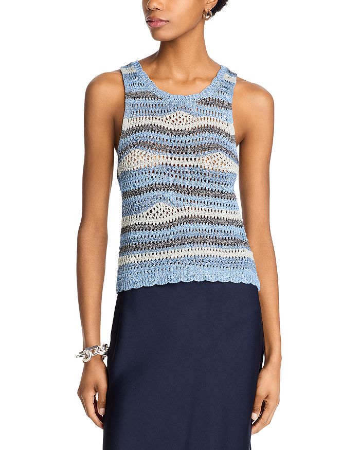 Ханна Полосатый Безрукавный Свитер с Вязаным Узором STEVE MADDEN, синий
Ханна Полосатый Безрукавный Свитер с Вязаным Узором STEVE MADDEN, синий