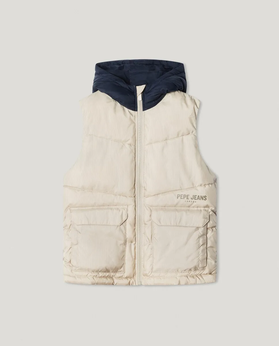 Детский стеганый жилет Bekett Pepe Jeans, светло-серый
Детский стеганый жилет Bekett Pepe Jeans, светло-серый
