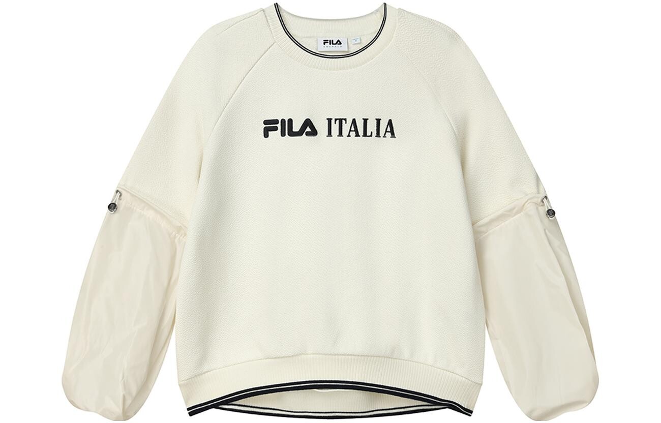 Свитшот женский цвета слоновой кости Fila
Свитшот женский цвета слоновой кости Fila