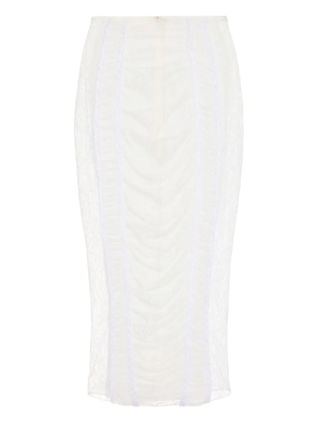 Юбка-карандаш с кружевом и сборками Elisabetta Franchi, белый
Юбка-карандаш с кружевом и сборками Elisabetta Franchi, белый