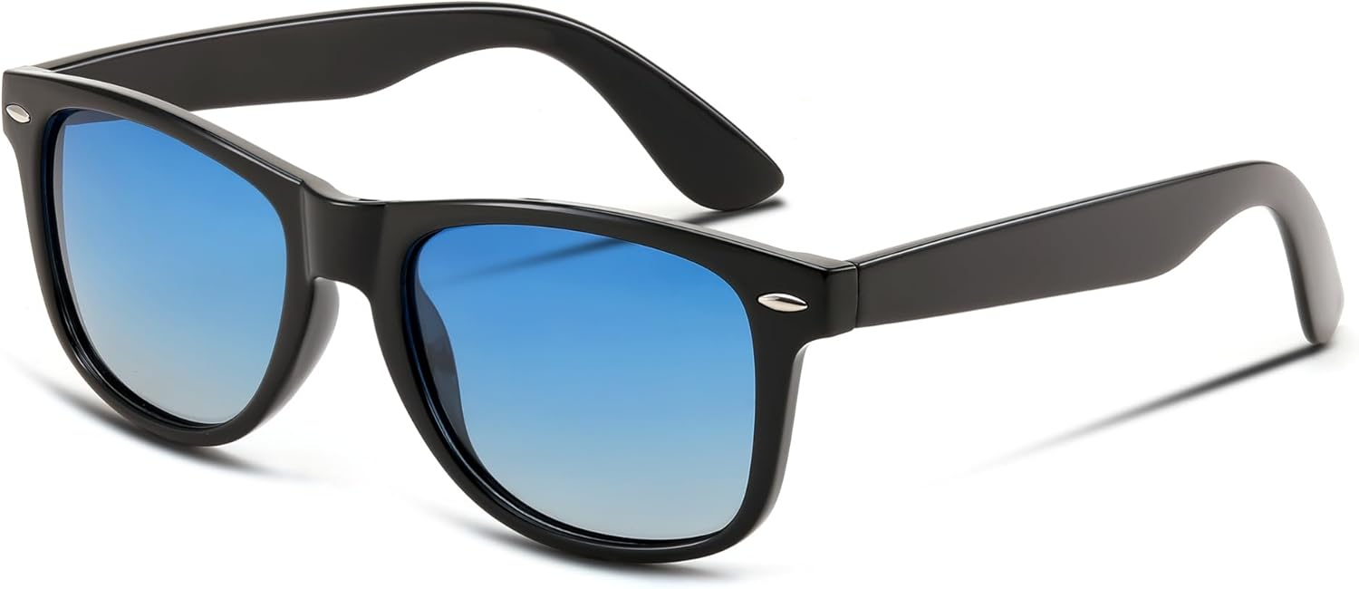 FEISEDY Классические квадратные ретро поляризованные солнцезащитные очки для женщин и мужчин в стиле 80-х, модные, с защитой от УФ-излучения UV400, B1858, Black & Gradual Blue
FEISEDY Классические квадратные ретро поляризованные солнцезащитные очки для женщин и мужчин в стиле 80-х, модные, с защитой от УФ-излучения UV400, B1858, Black & Gradual Blue