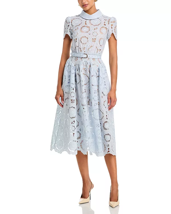 Платье миди с цветочным кружевом Self-Portrait, синий
Платье миди с цветочным кружевом Self-Portrait, синий