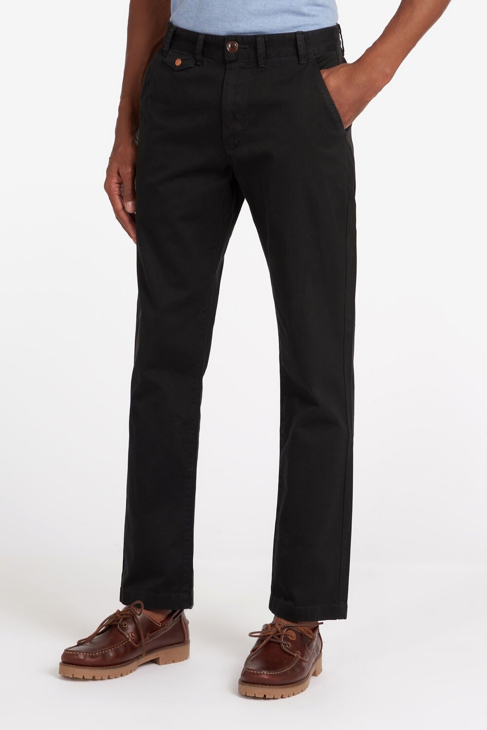 Брюки чинос из твила Neuston Barbour, черный 
Брюки чинос из твила Neuston Barbour, черный