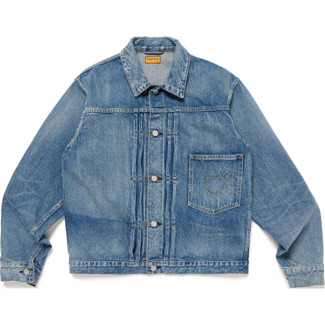 HUMAN MADE Футуристическая джинсовая куртка, Indigo 
HUMAN MADE Футуристическая джинсовая куртка, Indigo