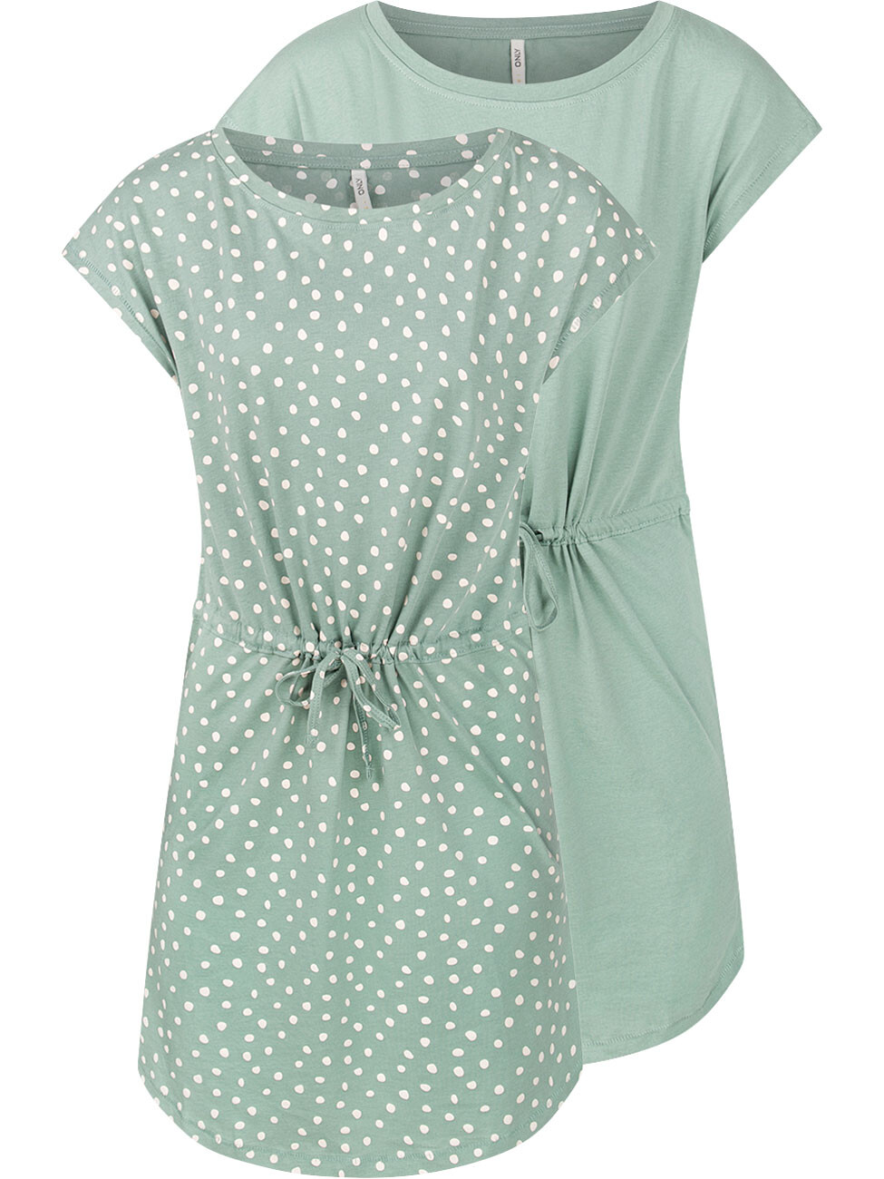 Платье ONLY ONLMAY S/S DRESS 2er Pack, зеленый 
Платье ONLY ONLMAY S/S DRESS 2er Pack, зеленый