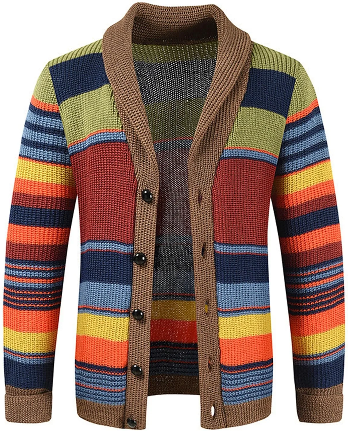 Кардиган мужской Color Block с воротником-шалью SWJGLITTR
Кардиган мужской Color Block с воротником-шалью SWJGLITTR