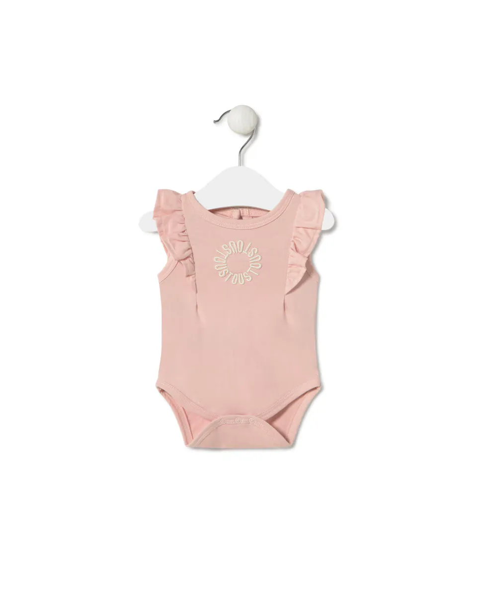 Боди для девочки с оборками из гладкокрашеного хлопка Tous, розовый
Боди для девочки с оборками из гладкокрашеного хлопка Tous, розовый