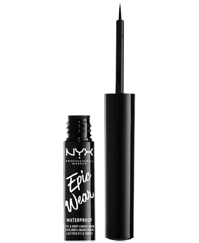 Стойкая жидкая подводка для глаз Epic Wear Metallic Nyx Professional Makeup, цвет Black Metal
Стойкая жидкая подводка для глаз Epic Wear Metallic Nyx Professional Makeup, цвет Black Metal