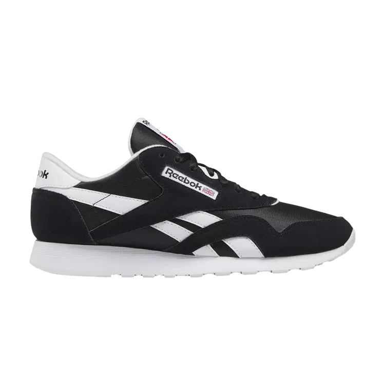 Кроссовки Reebok Classic Nylon Black White, черный 
Кроссовки Reebok Classic Nylon Black White, черный