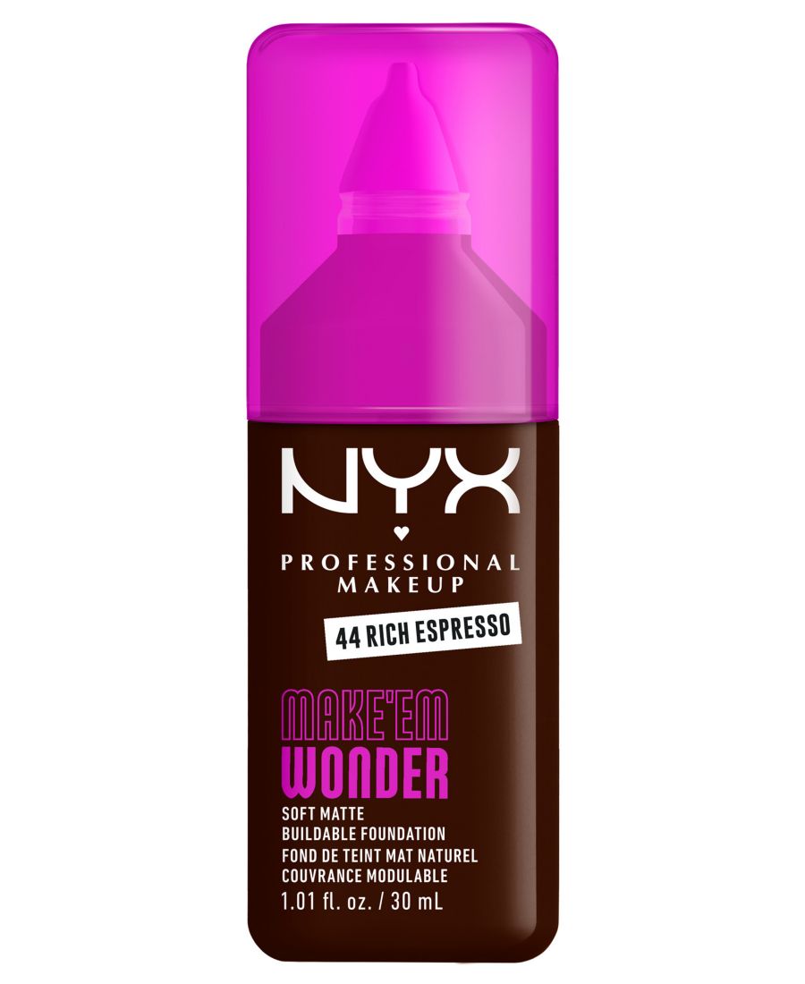Тональный крем Wonder Foundation, 0,84 унции NYX Professional Makeup, цвет rich espresso
Тональный крем Wonder Foundation, 0,84 унции NYX Professional Makeup, цвет rich espresso