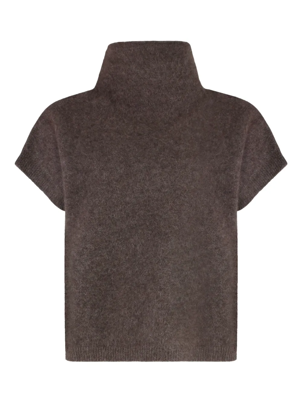 Водолазка из шерстяной пряжи в рубчик P.A.R.O.S.H., коричневый 
Водолазка из шерстяной пряжи в рубчик P.A.R.O.S.H., коричневый