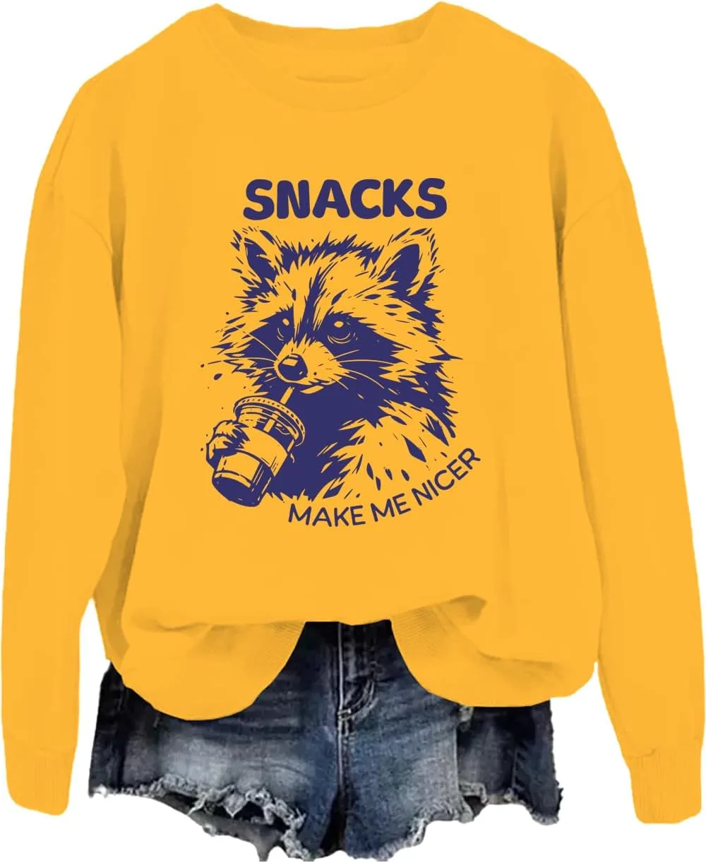 Толстовка с длинным рукавом Funny Animal Raccoon Snacks Make Me Nicer
Толстовка с длинным рукавом Funny Animal Raccoon Snacks Make Me Nicer