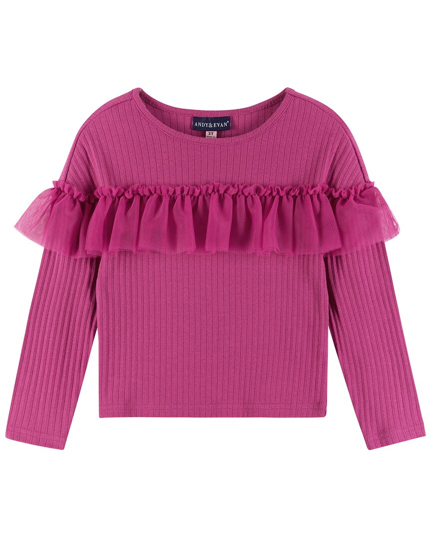 Топ из тюля в рубчик Andy & Evan с оборками, розовый
Топ из тюля в рубчик Andy & Evan с оборками, розовый