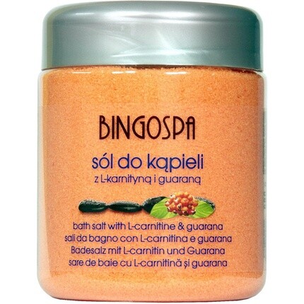 Пенящиеся соли для ванн с L-карнитином и гуараной для укрепления и освежения кожи Bingospa
Пенящиеся соли для ванн с L-карнитином и гуараной для укрепления и освежения кожи Bingospa