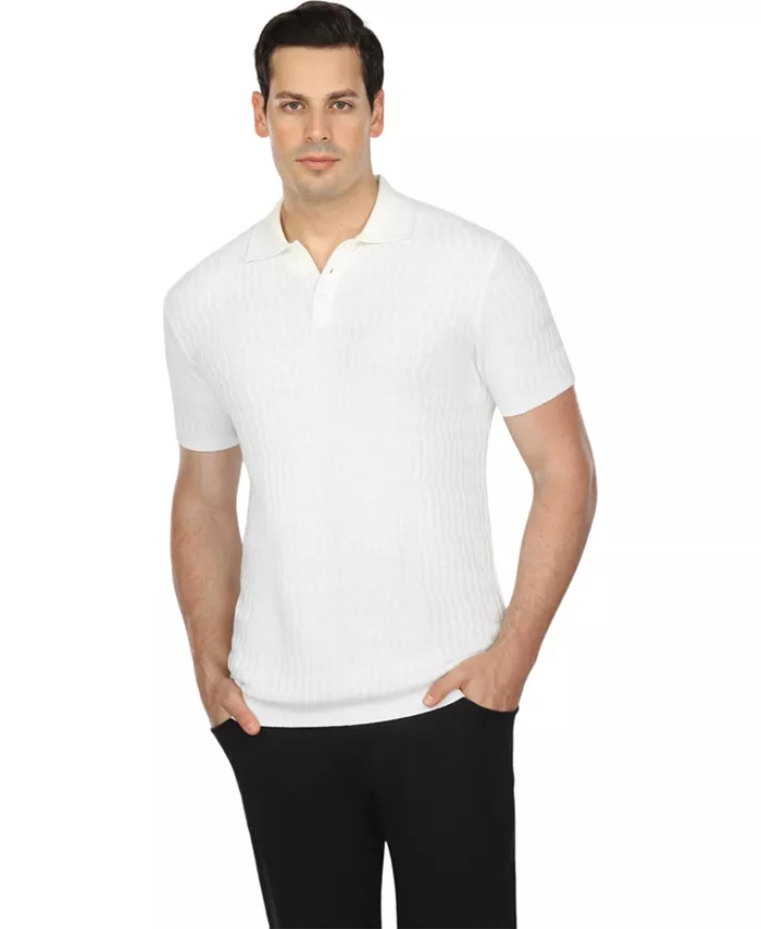 Мужская вязаная поло с коротким рукавом Vustra, белый
Мужская вязаная поло с коротким рукавом Vustra, белый