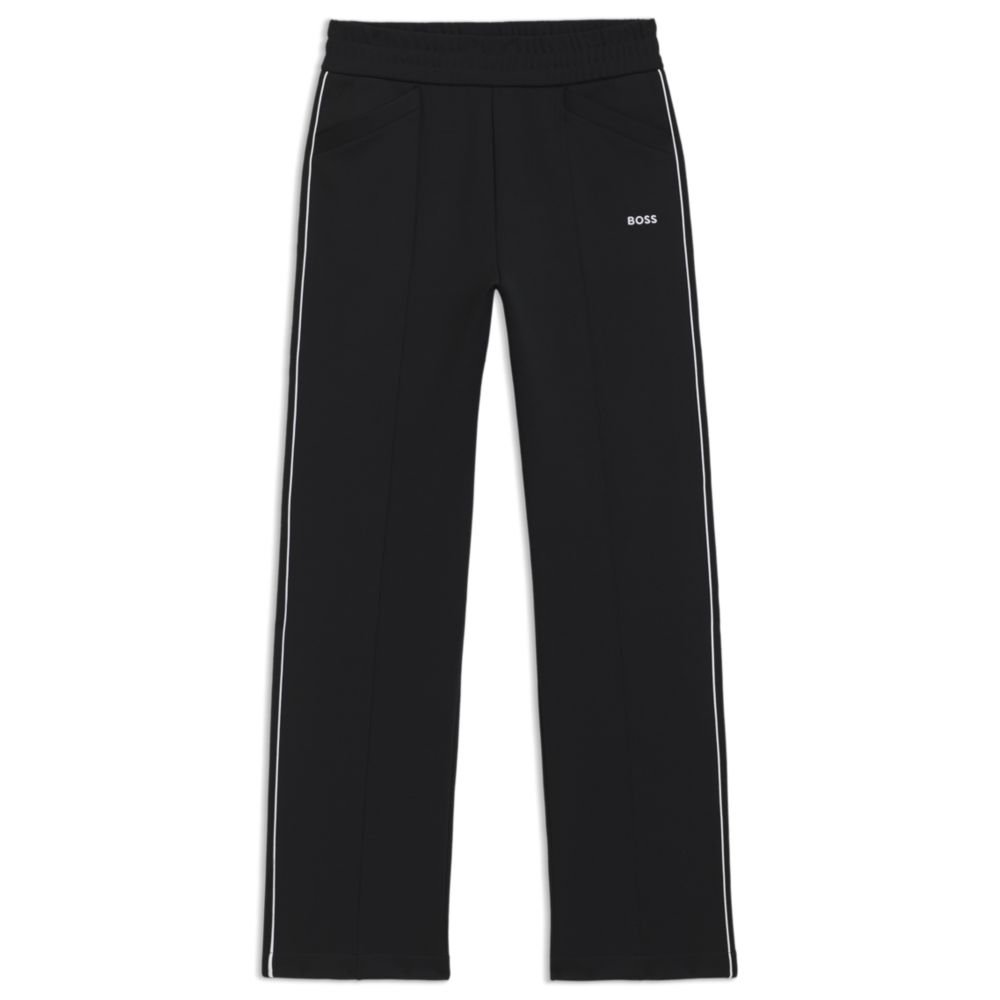 Прямые спортивные брюки с контрастным логотипом и окантовкой BOSS, черный
Прямые спортивные брюки с контрастным логотипом и окантовкой BOSS, черный