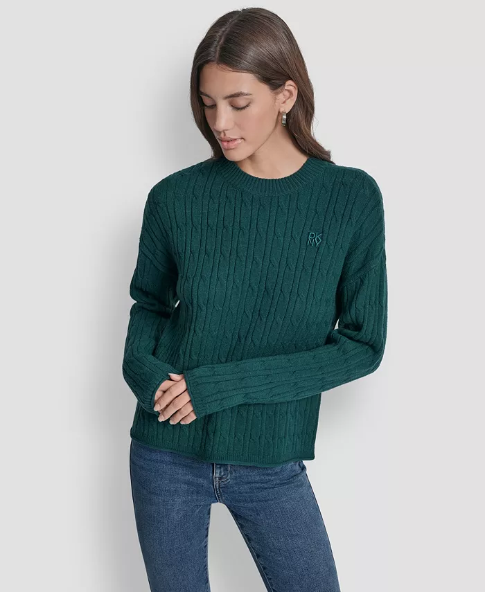 Женский свитер с круглым вырезом Dkny Jeans, зеленый
Женский свитер с круглым вырезом Dkny Jeans, зеленый