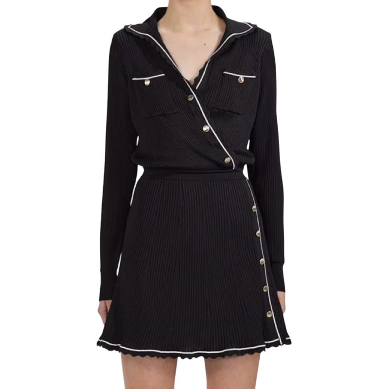 Self-portrait Автопортрет FW22 Длинное платье с длинными рукавами Женское черное
Self-portrait Автопортрет FW22 Длинное платье с длинными рукавами Женское черное