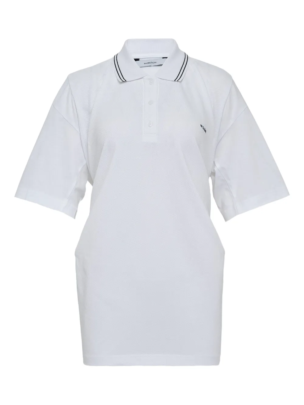 Топ-поло с запахом pushBUTTON, белый
Топ-поло с запахом pushBUTTON, белый