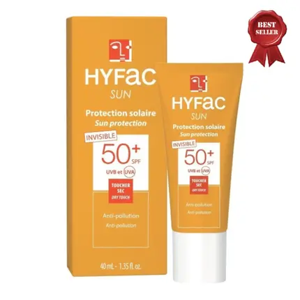 Sun Protection Spf50+ Invisible Dry Touch Face Anti-Pollution 40мл, Hyfac
Sun Protection Spf50+ Invisible Dry Touch Face Anti-Pollution 40мл, Hyfac