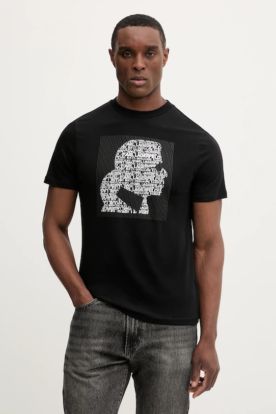 Хлопковая футболка Karl Lagerfeld, черный
Хлопковая футболка Karl Lagerfeld, черный