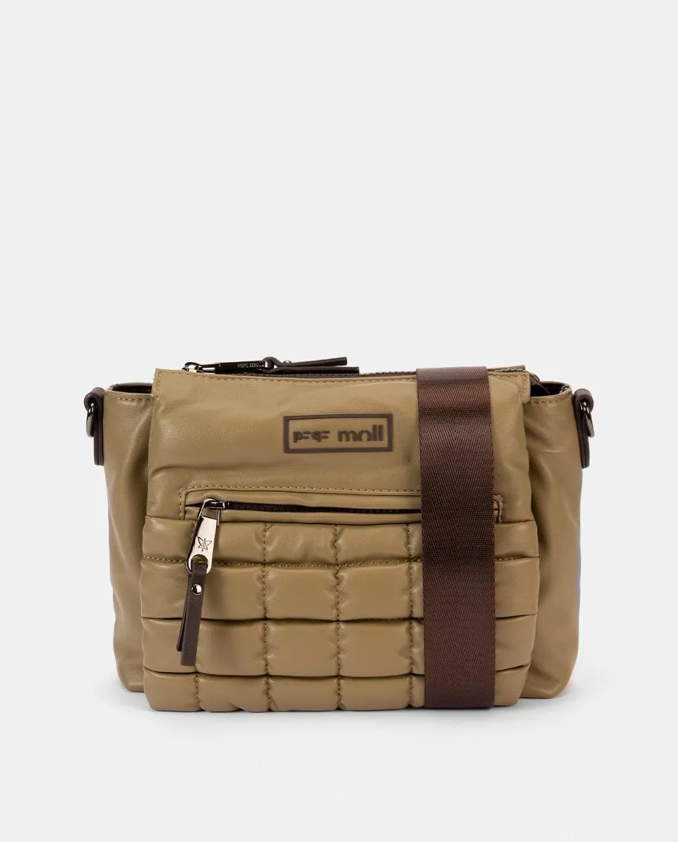 Стеганая сумка через плечо со сборками и плечевым ремнем Pepe Moll, военный зеленый
Стеганая сумка через плечо со сборками и плечевым ремнем Pepe Moll, военный зеленый