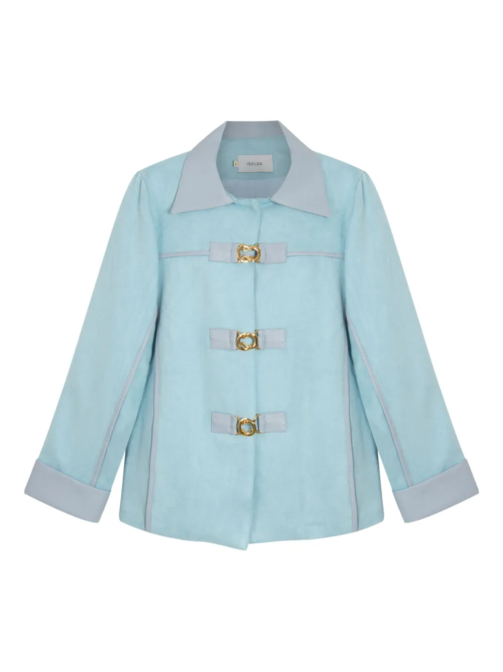 Светло-голубая куртка с кожаной отделкой Isolda, синий
Светло-голубая куртка с кожаной отделкой Isolda, синий