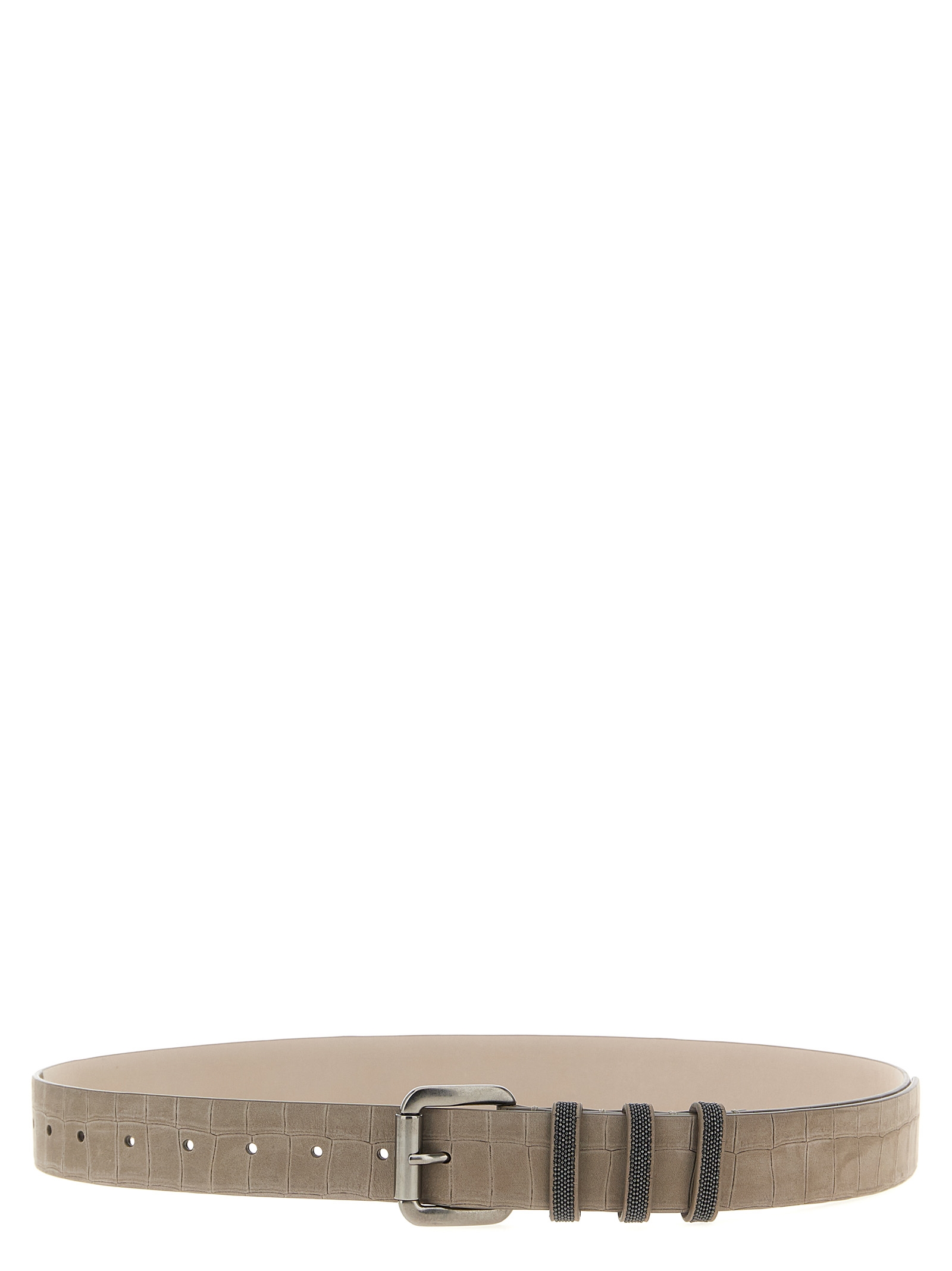Ремень 'Shiny Loops' Brunello Cucinelli, серый
Ремень 'Shiny Loops' Brunello Cucinelli, серый