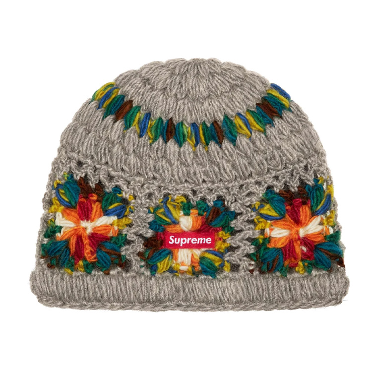 Supreme Вязаная шапка SS25, Gray 
Supreme Вязаная шапка SS25, Gray